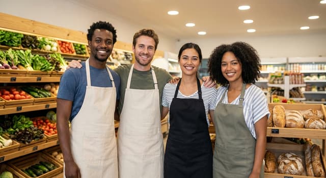Grocery shopping together